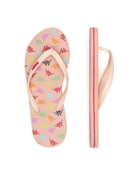 Kappa Japonki 351C22W Pink Soft - Fuchsia Fragola - Pink Fuchsia Kolorowy. Różowe klapki Kappa, bez wzorów, z materiału, bez obcasa. Za 49,99 zł.