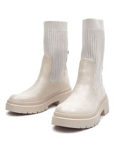 Orsay Sztyblety w kolorze kremowym rozmiar: 39. Brązowe botki Orsay, bez wzorów, bez obcasa, bez zapięcia. Za 127,35 zł.