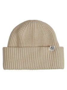 MOSS COPENHAGEN Czapka "Galine" w kolorze kremowym rozmiar: onesize. Brązowe czapki Moss Copenhagen, bez wzorów, z materiału. Za 69,99 zł.