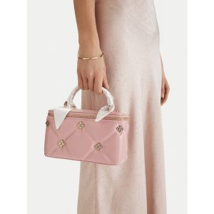 Torebka Nine West. Czerwone kuferki Nine West, bez wzorów, bez dodatków. Za 259,99 zł.