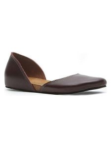 Comfortfusse Skórzane baleriny w kolorze bordowym rozmiar: 36. Czerwone balerinki Comfortfüße, bez wzorów, z materiału, bez obcasa, bez zapięcia. Za 252,99 zł.