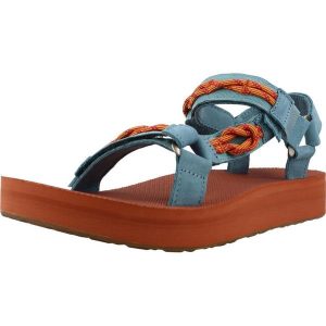 Sandały TEVA W MIDFORM Niebieski. Niebieskie buty trekkingowe Teva, ze skóry, bez zapięcia. Za 313,99 zł.