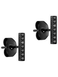Liebeskind Kolczyki-wkrętki z kamieniami szlachetnymi rozmiar: onesize. Czarne kolczyki Liebeskind, z cyrkonią, ze stali. Za 174,02 zł.