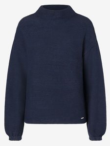 More & More Sweter w kolorze granatowym rozmiar: 44. Niebieskie swetry oversize More & More, bez wzorów, bez ramiączek. Za 105,38 zł.
