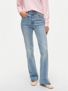 Vero Moda Jeansy Tanna 10325960 Niebieski Flared Fit. Niebieskie jeansy Vero Moda, bez wzorów, z bawełny. Za 179,99 zł.