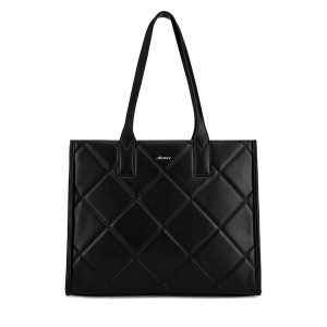 Torebka JENNY. Czarne shopper bag Jenny, bez wzorów, bez dodatków. Za 159,99 zł.