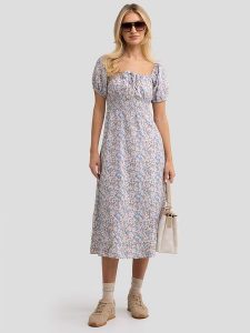 BIG STAR Sukienka ze wzorem rozmiar: S. Sukienki Big Star, s, bez wzorów, z wiskozy, retro, bez kołnierzyka, bez ramiączek, maxi. Za 109,99 zł.