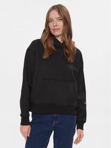 Calvin Klein Jeans Bluza Back Bold Monologo Hoodie J20J222895 Czarny Regular Fit. Czarne bluzy Calvin Klein Jeans, xs, bez wzorów, z bawełny, bez kaptura. Za 299,99 zł.