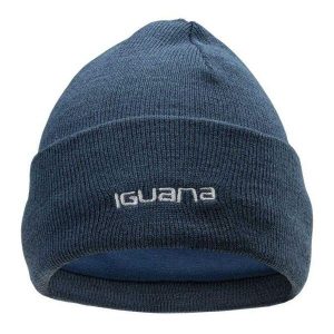 Czapka Damska Lea. Niebieskie czapki IGUANA, bez wzorów, sportowe. Za 104,99 zł.