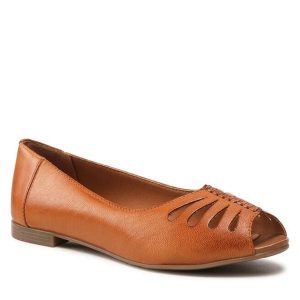 Baleriny Lasocki. Brązowe balerinki Lasocki, bez wzorów, bez obcasa, bez zapięcia. Za 199,99 zł.