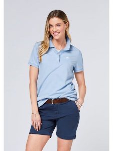 Polo Sylt Koszulka polo w kolorze błękitnym rozmiar: S. Niebieskie bluzki Polo Sylt, s, bez wzorów, bez kołnierzyka, bez ramiączek. Za 127,35 zł.