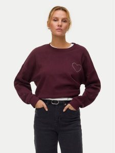 Vero Moda Bluza Lotte 10333544 Fioletowy Regular Fit. Fioletowe bluzy Vero Moda, l, bez wzorów, z bawełny, bez kaptura. Za 159,99 zł.
