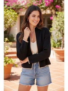 William de Faye Kardigan w kolorze czarnym rozmiar: 40. Czarne kardigany William de Faye, prążkowane. Za 121,99 zł.