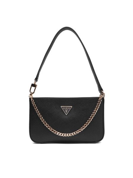 Guess Torebka Noelle II Mini HWZG96 72720 Czarny. Czarne torebki klasyczne Guess, z aplikacjami, ze skóry, bez dodatków. Za 399,99 zł.