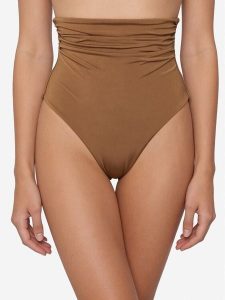 Max Mara Beachwear Dół od bikini Saali 2616821159 Brązowy. Brązowe bikini Max Mara Beachwear, bez wzorów, z syntetyku. Za 368,99 zł.