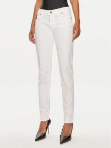 Versace Jeans Couture Jeansy 76HAB5K1 Biały Skinny Fit. Białe jeansy Versace Jeans Couture, bez wzorów, z bawełny. Za 699,99 zł.