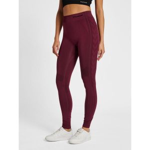 Damskie legginsy bezszwowe Hummel Shaping. Brązowe legginsy Hummel, bez wzorów, z dzianiny. Za 163,00 zł.