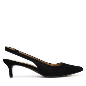Szpilki LAUREN RALPH LAUREN. Czarne szpilki Lauren Ralph Lauren, bez wzorów, bez obcasa. Za 689,99 zł.