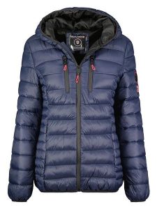 Geographical Norway Kurtka pikowana w kolorze granatowym rozmiar: S. Niebieskie kurtki Geographical Norway, s, bez wzorów, bez kaptura. Za 171,28 zł.