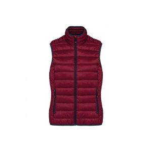 Damska lekka kurtka puchowa bez rękawów Kariban. Brązowe kurtki KARIBAN, bez wzorów, z puchu, bez kaptura. Za 223,00 zł.