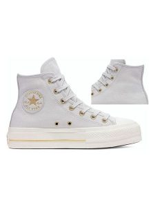 Converse Sneakersy "Chuck Taylor Lift Platform" w kolorze szarym rozmiar: 39. Szare trampki Converse, bez wzorów, za kostkę, bez zapięcia. Za 306,73 zł.
