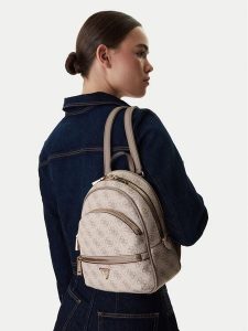 Guess Plecak Manhattan II HWSG71 18320 Beżowy. Brązowe plecaki Guess. Za 579,99 zł.