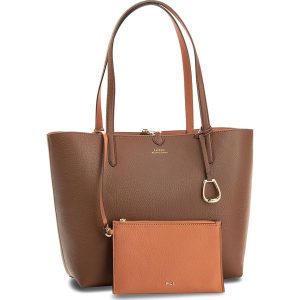 Torebka LAUREN RALPH LAUREN - Merrimack 431697234002 Tan/Orange. Shopper bag marki Lauren Ralph Lauren. Za 789,90 zł.