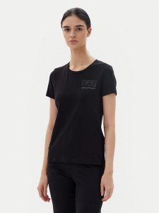 EA7 Emporio Armani T-Shirt 7W000492 AF10373 UC001 Czarny Regular Fit. Czarne t-shirty EA7 Emporio Armani, m, bez wzorów, z bawełny, bez kołnierzyka, bez ramiączek. Za 199,99 zł.