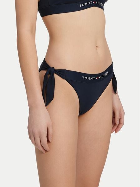 Tommy Hilfiger Dół od bikini UW0UW06362 Granatowy. Niebieskie bikini TOMMY HILFIGER, bez wzorów, z syntetyku. Za 169,99 zł.