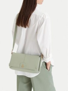 Beverly Hills Polo Club Torebka CEO-BHPC-C-019-09 Zielony. Zielone listonoszki Beverly Hills Polo Club, bez wzorów, z materiału, bez dodatków. Za 219,99 zł.