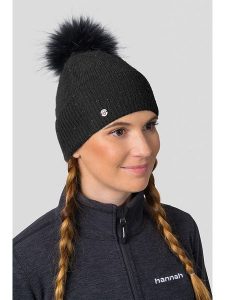 Hannah Czapka w kolorze czarnym rozmiar: onesize. Czarne czapki Hannah, bez wzorów, z materiału. Za 131,74 zł.