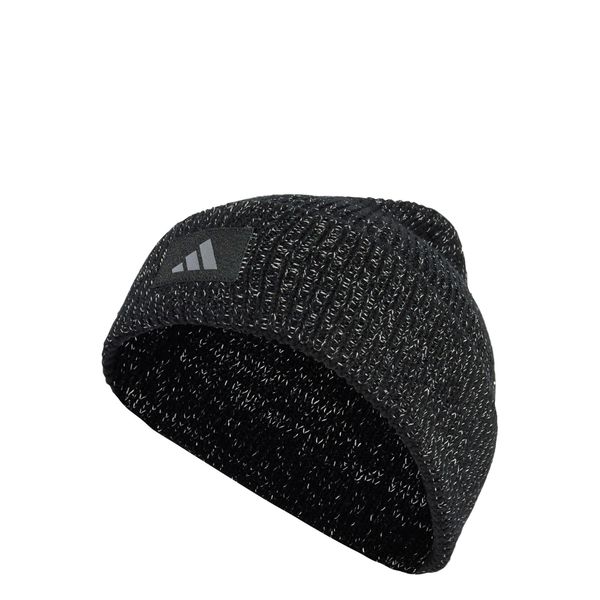 Czapka typu beanie RunxCLIMAWARM. Czarne czapki ADIDAS, bez wzorów. Za 149,00 zł.