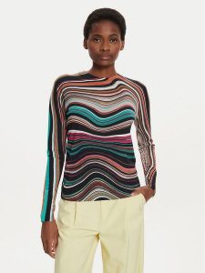 Desigual Sweter Liverpool 24WWJF69 Kolorowy Regular Fit. Swetry klasyczne Desigual, m, z syntetyku, bez kołnierzyka. Za 189,99 zł.