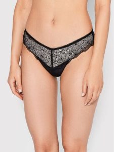 Wonderbra Figi brazylijskie WB000B2W Czarny. Czarne figi Wonderbra, bez wzorów, z syntetyku. Za 69,99 zł.