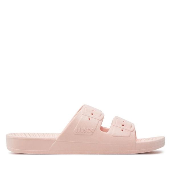 Klapki Freedom Moses. Czerwone klapki Freedom moses, bez wzorów, bez obcasa. Za 185,99 zł.