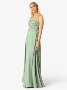 APART Sukienka w kolorze jasnozielonym rozmiar: 36. Zielone sukienki Apart, bez wzorów, z koronki, bez kołnierzyka, bez ramiączek, maxi. Za 282,99 zł.