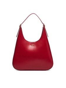 Calvin Klein Torebka Ck Medium Shoulder Bag LV04F3522G Czerwony. Czerwone torebki klasyczne Calvin Klein, bez wzorów, ze skóry, bez dodatków. Za 569,99 zł.
