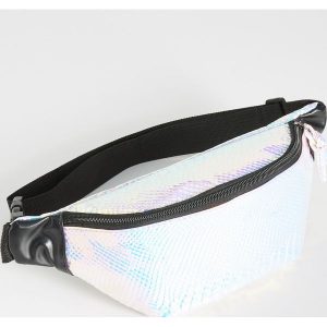 Holograficzna saszetka nerka - Wielobarwn. Nerki i saszetki marki Sinsay. Za 29,99 zł.