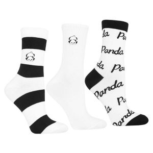 Modne Skarpetki Damskie Panda Moraj Mix 3 Pary. Białe skarpetki Moraj, bez wzorów, z materiału. Za 29,99 zł.