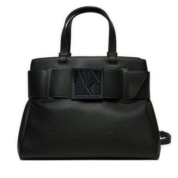 Torebka Armani Exchange. Czarne torebki klasyczne Armani Exchange, bez wzorów, bez dodatków. Za 532,99 zł.