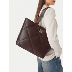 Torebka Nine West. Brązowe shopper bag Nine West, bez wzorów, bez dodatków. Za 279,99 zł.