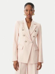 Maryley Marynarka 26EB139/43PY Różowy jasny Regular Fit. Czerwone marynarki i żakiety Maryley, l, bez wzorów, z syntetyku. Za 579,99 zł.