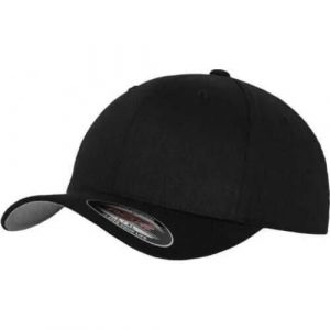Czapka Flexfit wooly combed. Czarne czapki FLEXFIT, bez wzorów, z bawełny, sportowe. Za 67,40 zł.