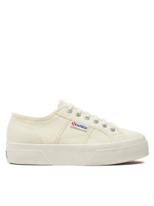Superga Tenisówki 2740 Beżowy. Brązowe trampki Superga, bez wzorów, ze skóry, bez zapięcia. Za 219,99 zł.