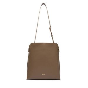 Torebka GINO ROSSI. Brązowe torebki klasyczne Gino Rossi, bez wzorów, bez dodatków. Za 329,99 zł.