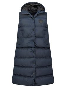 Geographical Norway Kamizelka pikowana "Villian" w kolorze granatowym rozmiar: XXL. Niebieskie kamizelki Geographical Norway, xxl, bez wzorów, bez kołnierzyka, bez ramiączek, bez kaptura. Za 209,82 zł.