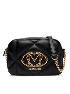 LOVE MOSCHINO Torebka JC4038PP1NLC0000 Czarny. Czarne torebki klasyczne LOVE MOSCHINO, bez wzorów, ze skóry, bez dodatków. Za 639,99 zł.