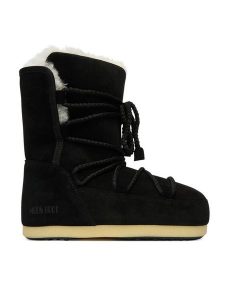 Moon Boot Śniegowce Mb Evx Boot 80D1470050 Czarny. Czarne buty zimowe Moon Boot, ze skóry, bez obcasa, bez zapięcia. Za 789,00 zł.