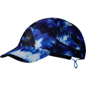 Czapka z daszkiem do biegania unisex Buff Pack Speed Cap Blue ochrona UV. Niebieskie czapki Buff, bez wzorów, sportowe. Za 134,80 zł.