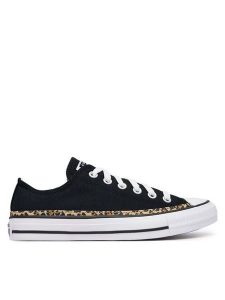 Converse Trampki CHUCK TAYLOR ALL STAR LEOPARD A19180C Czarny. Czarne trampki Converse, bez wzorów, z materiału, bez zapięcia. Za 329,99 zł.